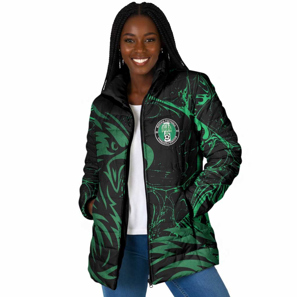 Custom Nigeria Football Padded Jacket Super Eagles Power