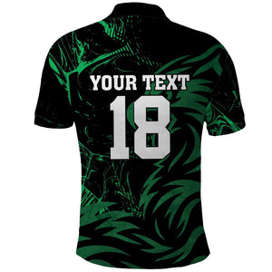 Custom Nigeria Football Polo Shirt Super Eagles Power