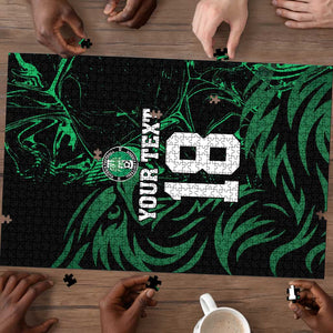 Custom Nigeria Football Puzzle Super Eagles Power