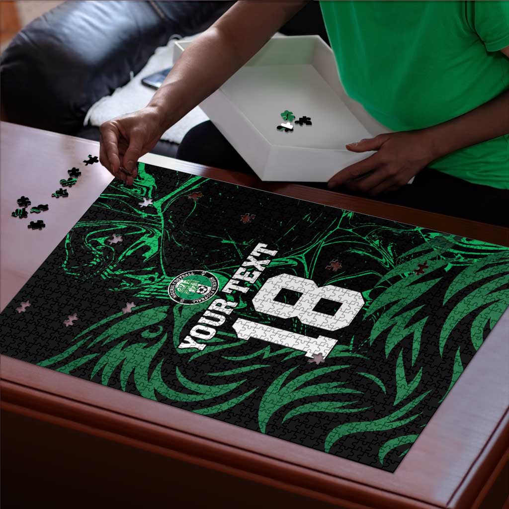 Custom Nigeria Football Puzzle Super Eagles Power