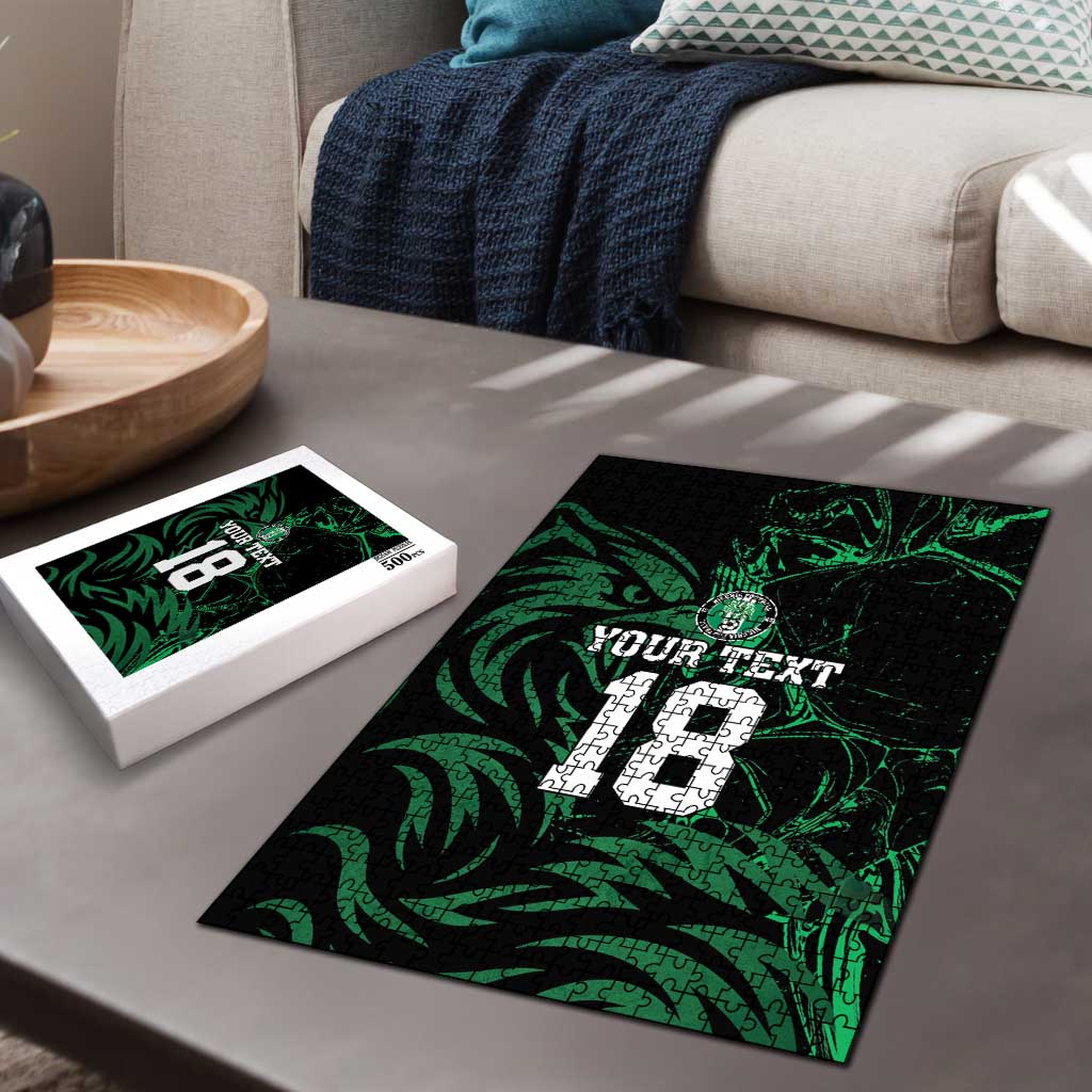 Custom Nigeria Football Puzzle Super Eagles Power