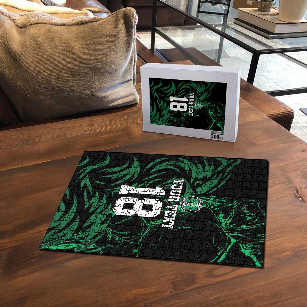 Custom Nigeria Football Puzzle Super Eagles Power