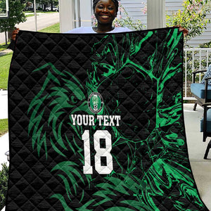 Custom Nigeria Football Quilt Super Eagles Power