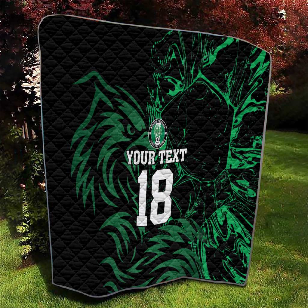 Custom Nigeria Football Quilt Super Eagles Power
