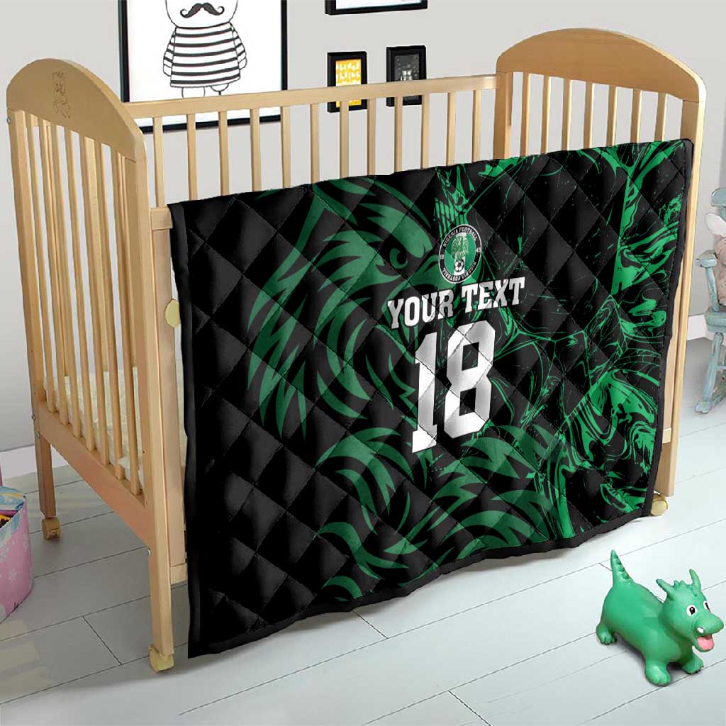 Custom Nigeria Football Quilt Super Eagles Power