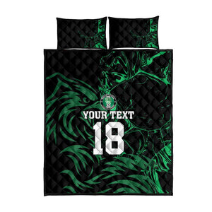 Custom Nigeria Football Quilt Bed Set Super Eagles Power