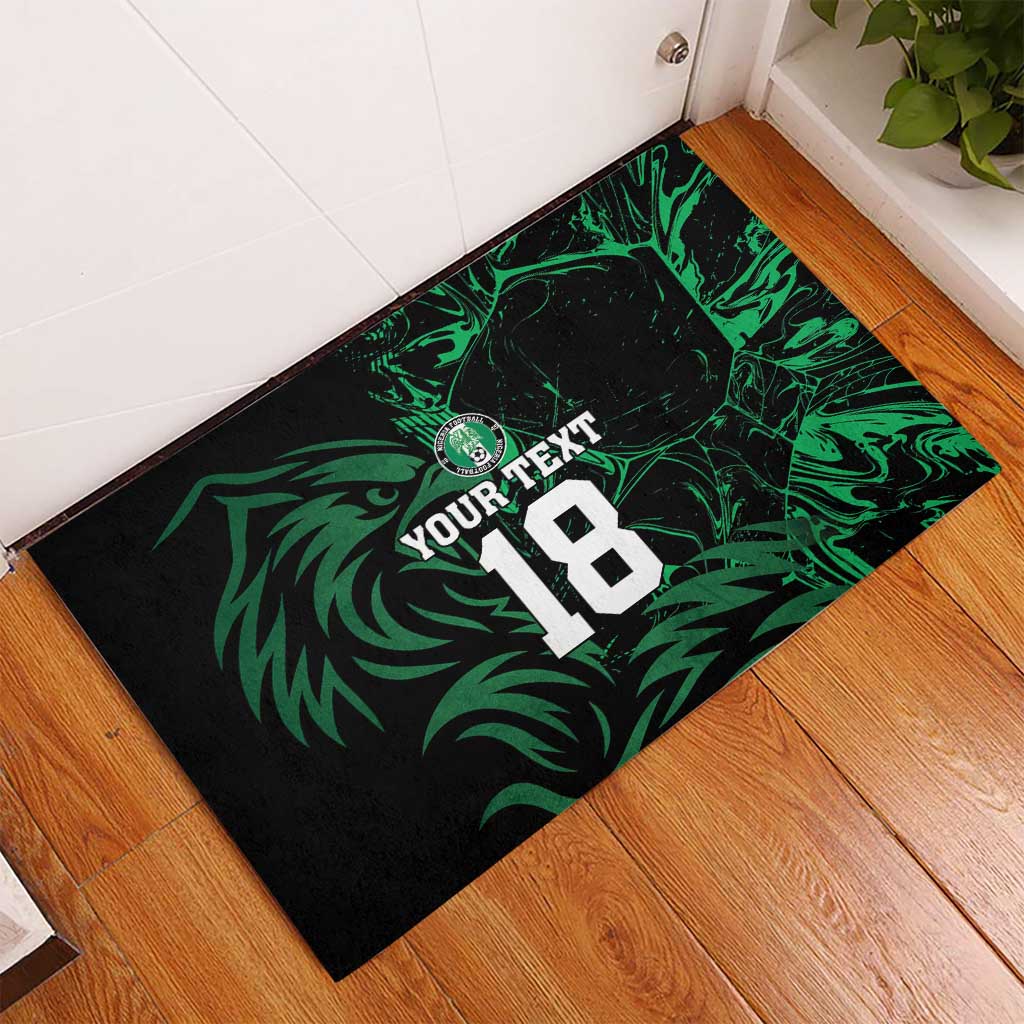 Custom Nigeria Football Rubber Doormat Super Eagles Power
