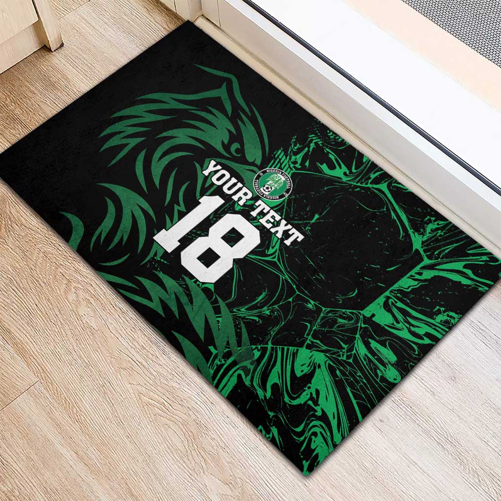 Custom Nigeria Football Rubber Doormat Super Eagles Power