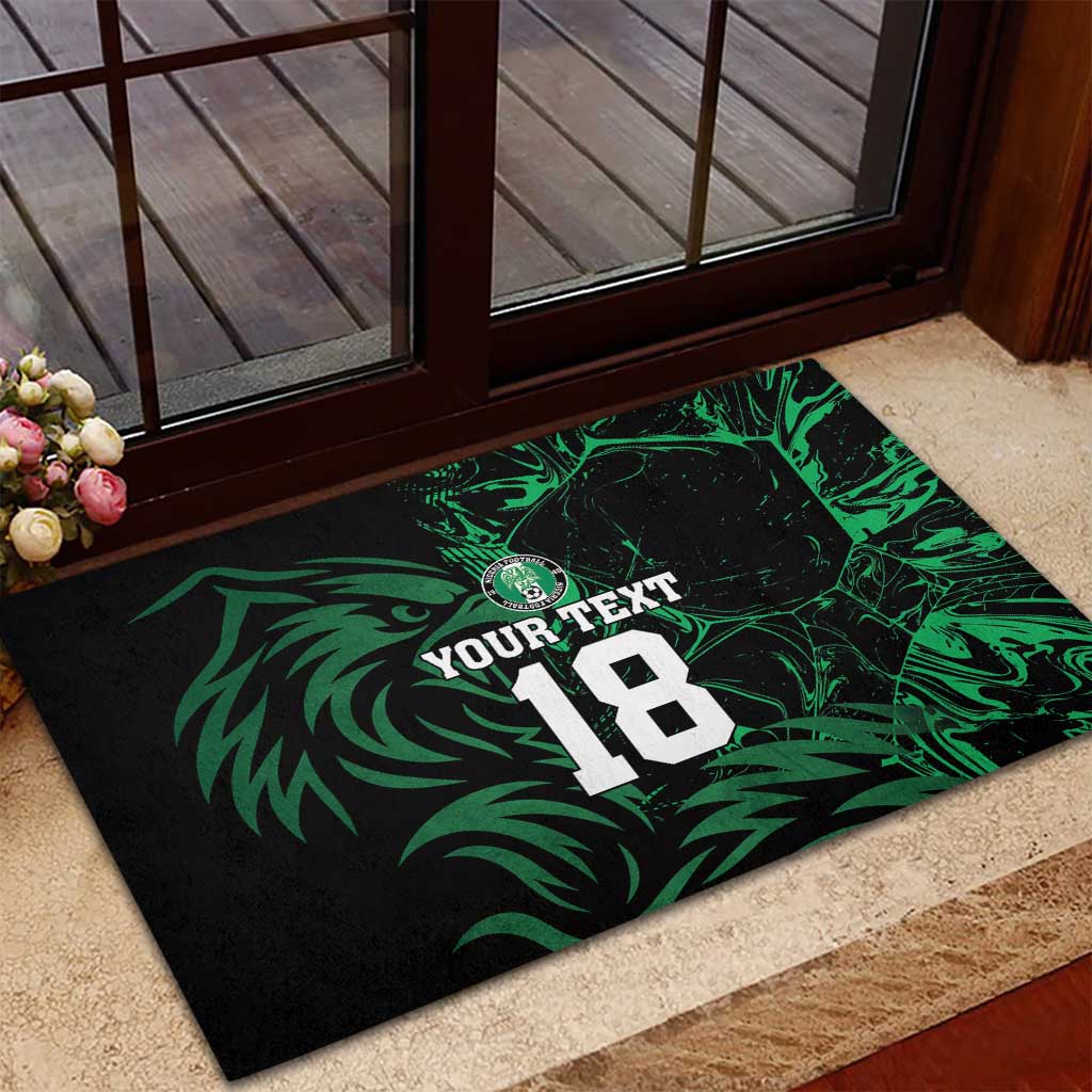Custom Nigeria Football Rubber Doormat Super Eagles Power