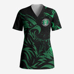 Custom Nigeria Football Scrub Top Super Eagles Power