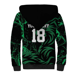 Custom Nigeria Football Sherpa Hoodie Super Eagles Power