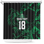 Custom Nigeria Football Shower Curtain Super Eagles Power