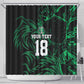 Custom Nigeria Football Shower Curtain Super Eagles Power