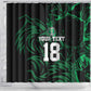 Custom Nigeria Football Shower Curtain Super Eagles Power