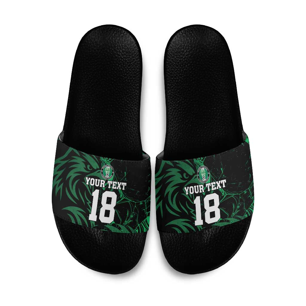 Custom Nigeria Football Slide Sandals Super Eagles Power