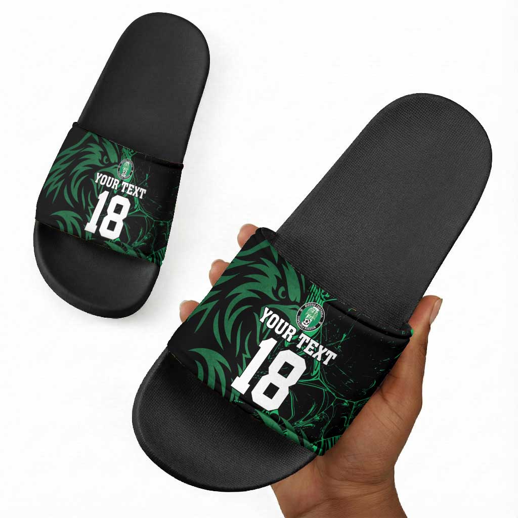 Custom Nigeria Football Slide Sandals Super Eagles Power