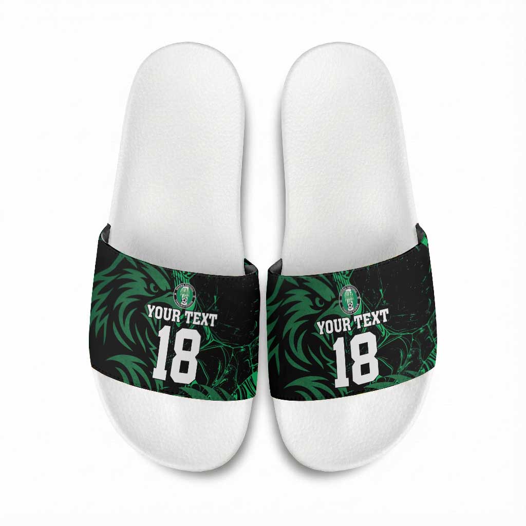 Custom Nigeria Football Slide Sandals Super Eagles Power