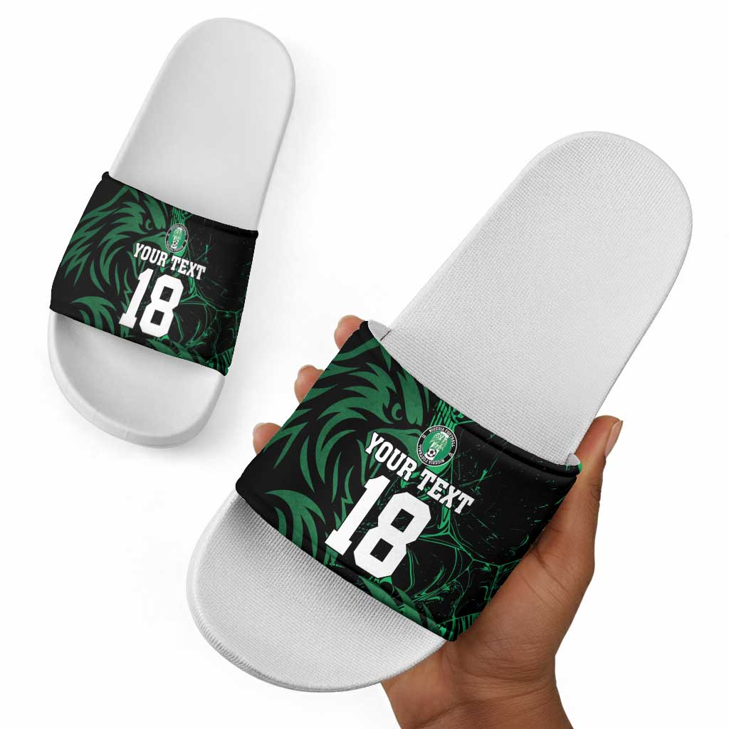 Custom Nigeria Football Slide Sandals Super Eagles Power