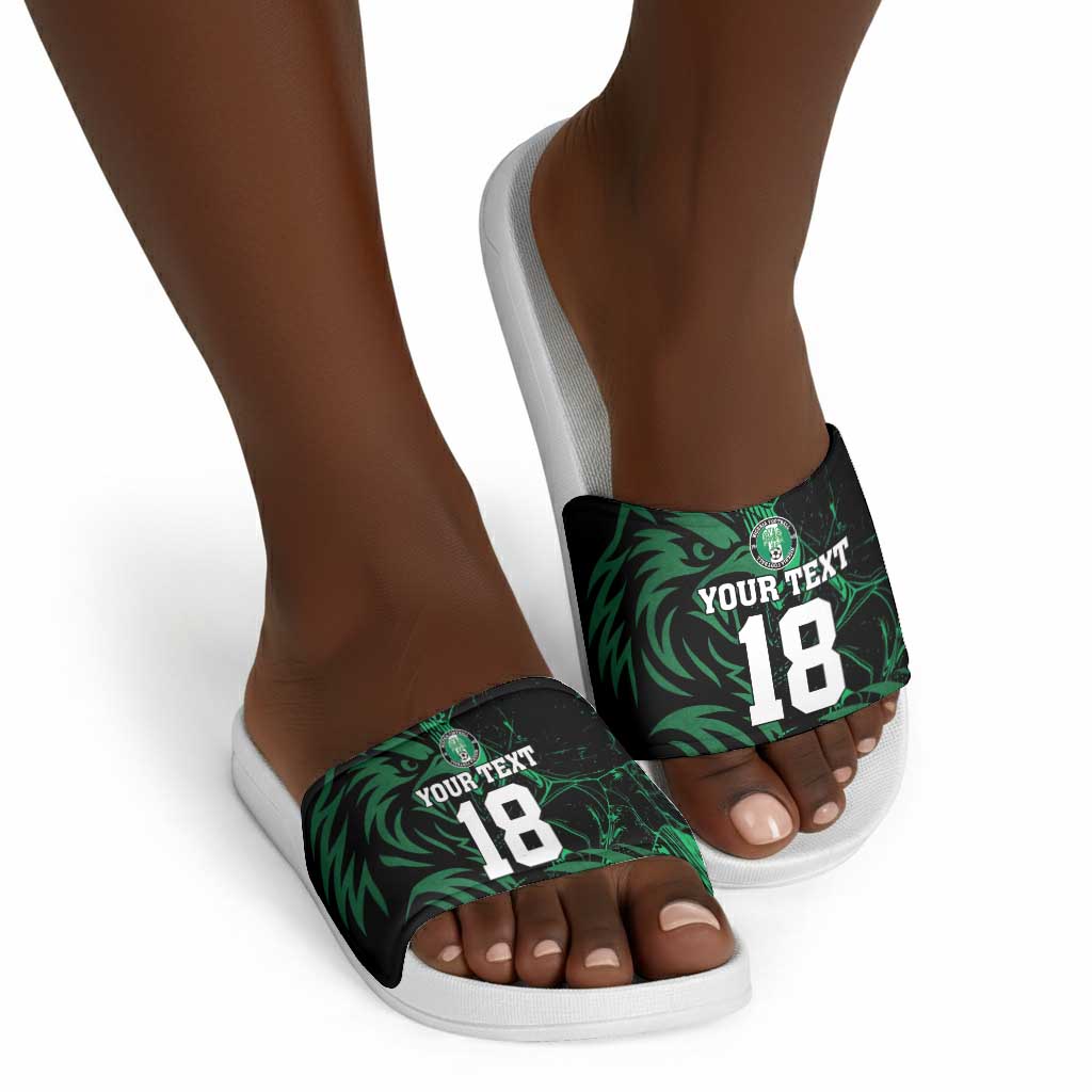 Custom Nigeria Football Slide Sandals Super Eagles Power