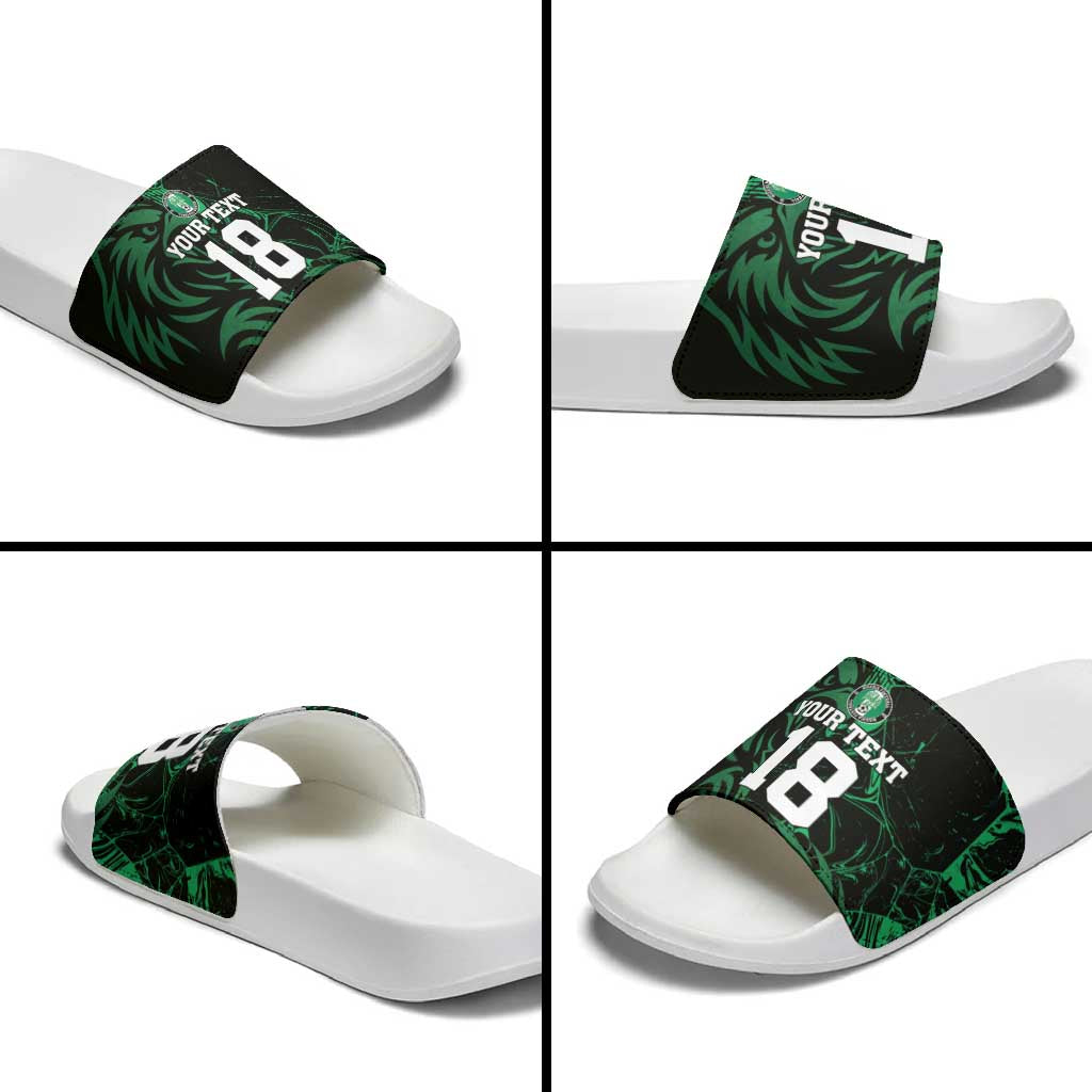 Custom Nigeria Football Slide Sandals Super Eagles Power