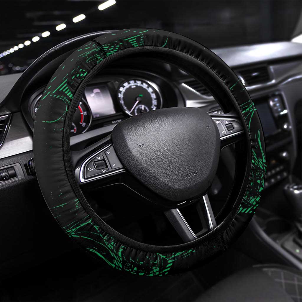 Nigeria Football Steering Wheel Cover Super Eagles Power