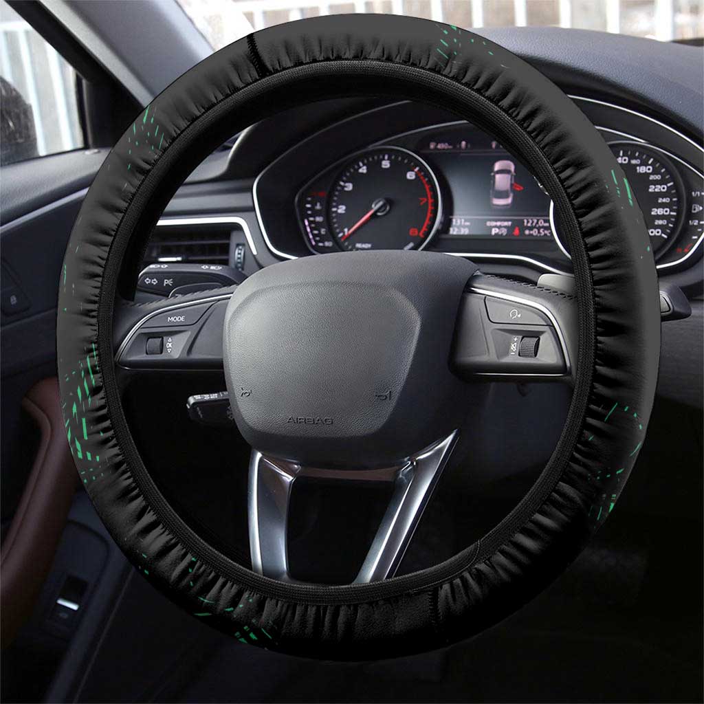 Nigeria Football Steering Wheel Cover Super Eagles Power