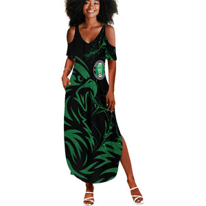 Custom Nigeria Football Summer Maxi Dress Super Eagles Power