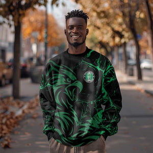 Custom Nigeria Football Sweatshirt Super Eagles Power