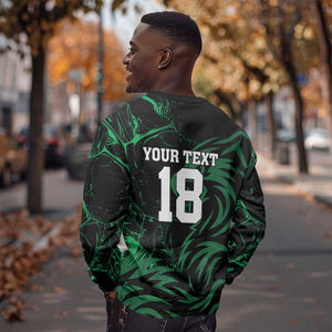 Custom Nigeria Football Sweatshirt Super Eagles Power