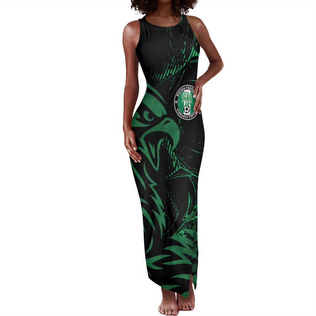 Custom Nigeria Football Tank Maxi Dress Super Eagles Power
