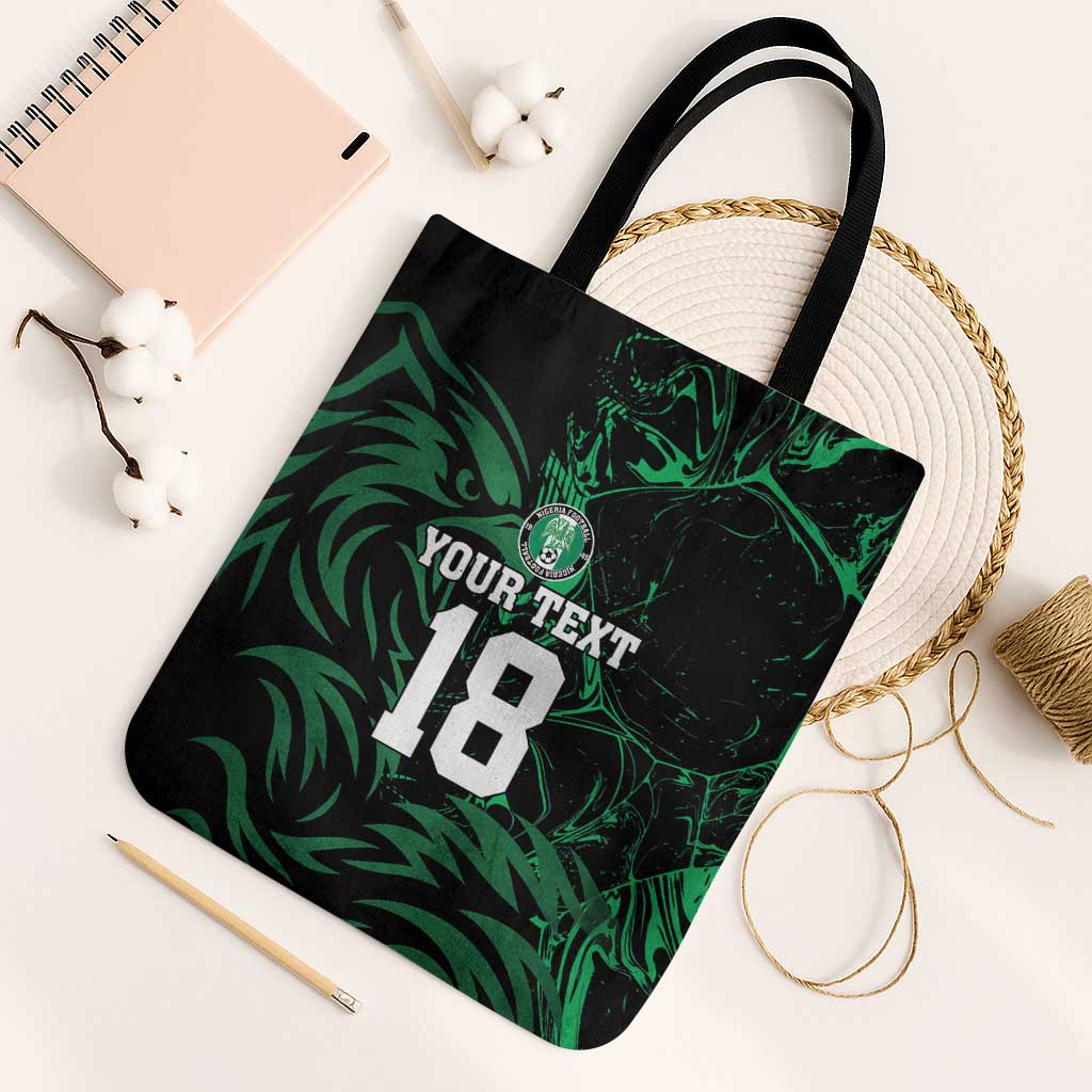 Custom Nigeria Football Tote Bag Super Eagles Power