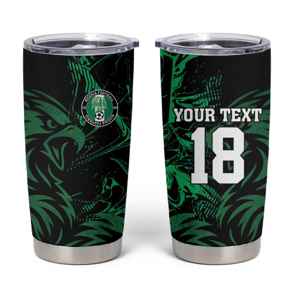 Custom Nigeria Football Tumbler Cup Super Eagles Power