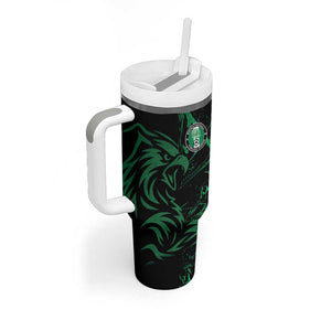 Custom Nigeria Football Tumbler With Handle Super Eagles Power