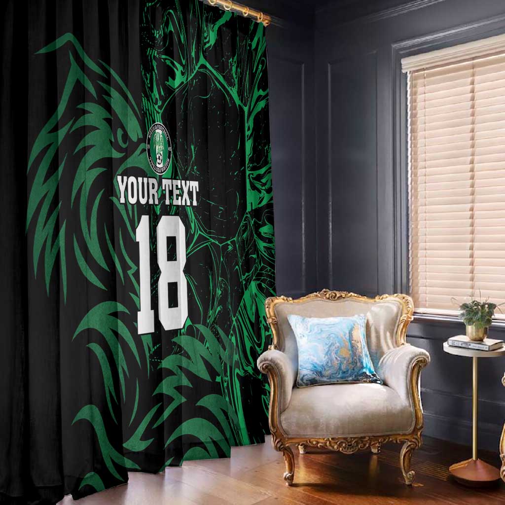Custom Nigeria Football Window Curtain Super Eagles Power
