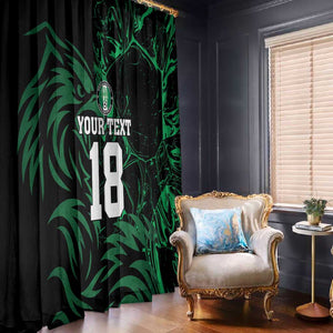 Custom Nigeria Football Window Curtain Super Eagles Power