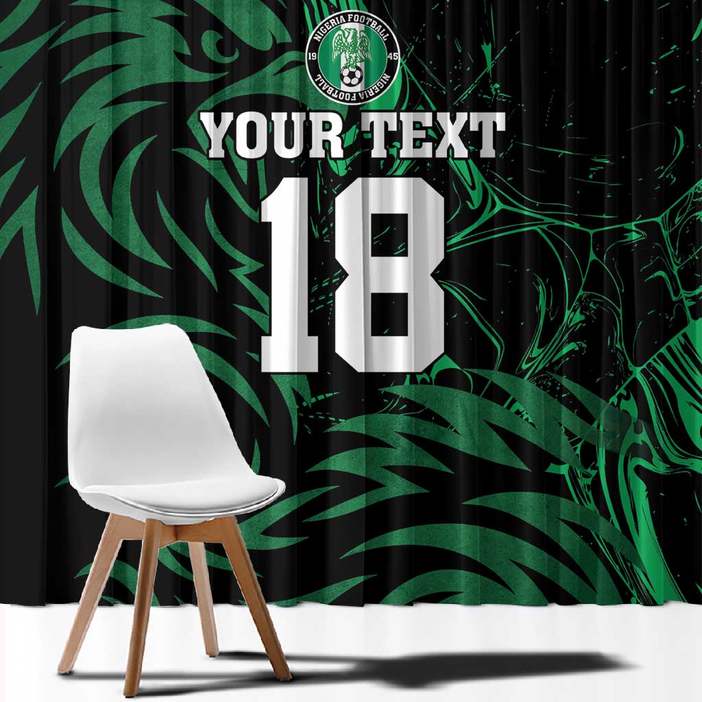 Custom Nigeria Football Window Curtain Super Eagles Power