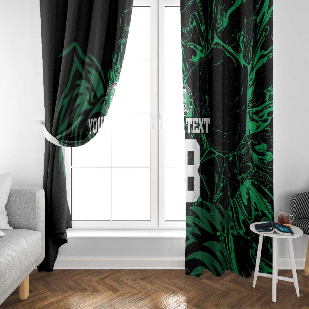 Custom Nigeria Football Window Curtain Super Eagles Power