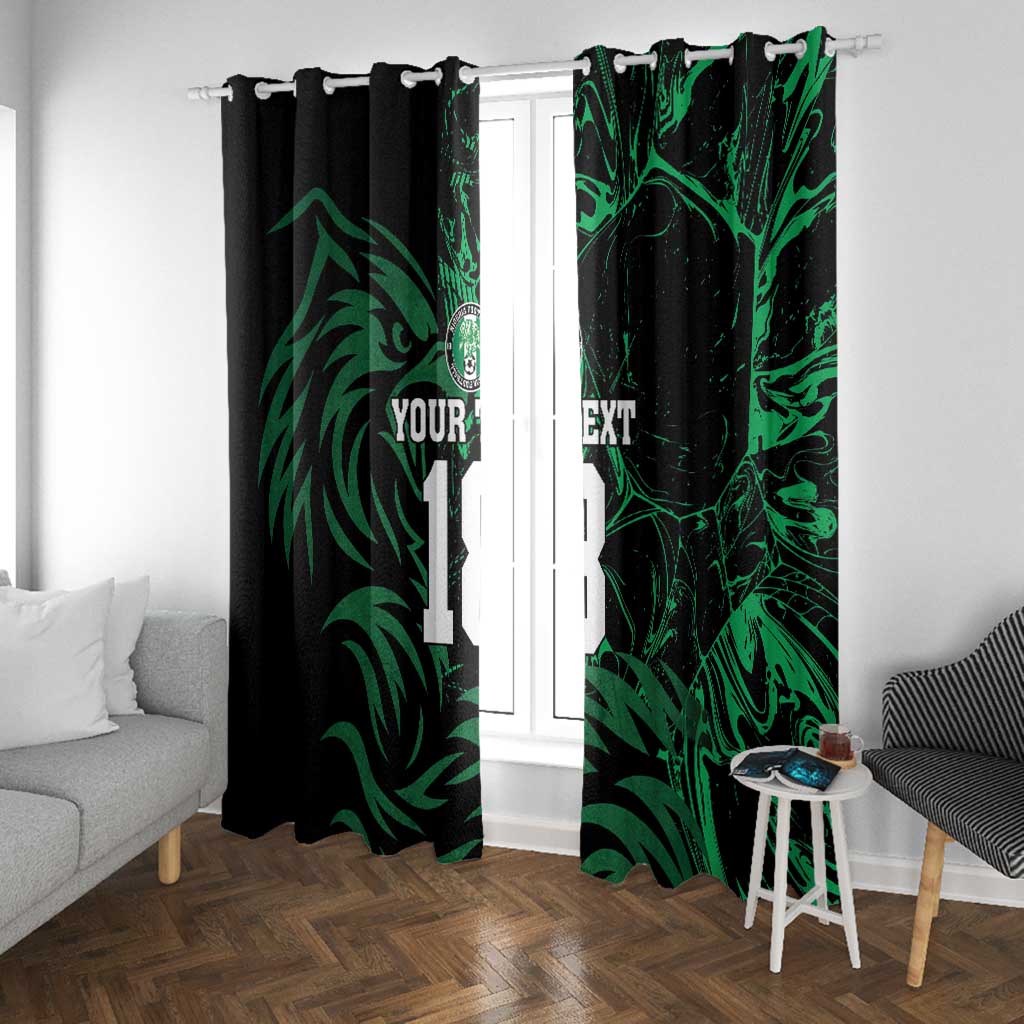 Custom Nigeria Football Window Curtain Super Eagles Power