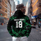 Custom Nigeria Football Zip Hoodie Super Eagles Power