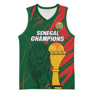 Custom Senegal Champions Football Basketball Jersey Lions of Teranga Rise Again