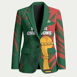 Custom Senegal Champions Football Blazer Lions of Teranga Rise Again
