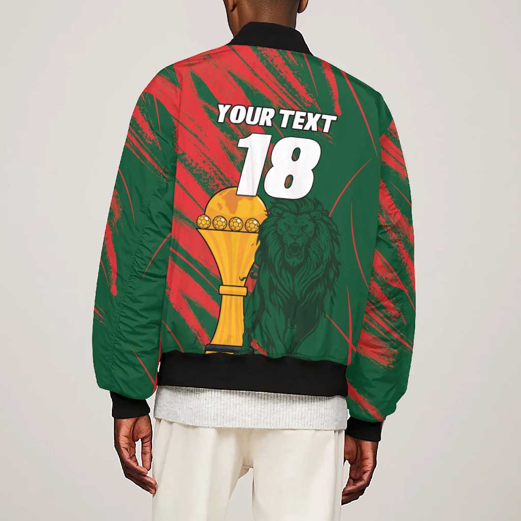 Custom Senegal Champions Football Bomber Jacket Lions of Teranga Rise Again
