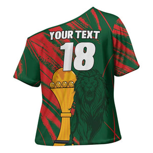 Custom Senegal Champions Football Cross Shoulder Shirt Lions of Teranga Rise Again