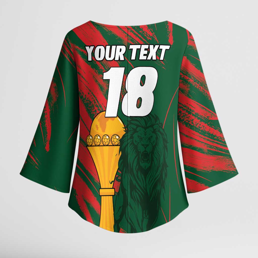 Custom Senegal Champions Football Kimono Sleeve Blouse Lions of Teranga Rise Again