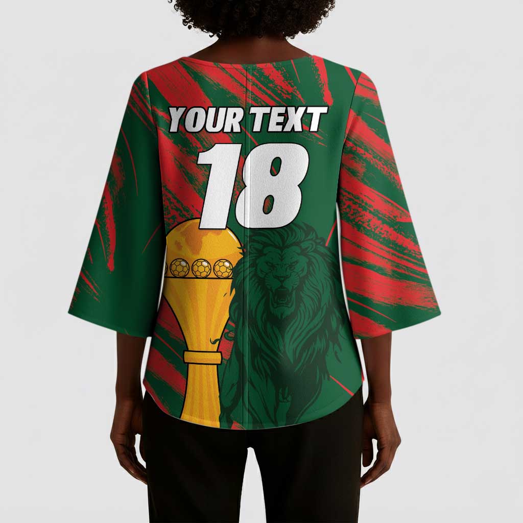 Custom Senegal Champions Football Kimono Sleeve Blouse Lions of Teranga Rise Again