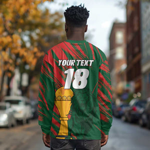 Custom Senegal Champions Football Long Sleeve Shirt Lions of Teranga Rise Again