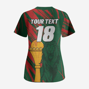 Custom Senegal Champions Football Scrub Top Lions of Teranga Rise Again