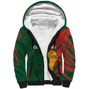 Custom Senegal Champions Football Sherpa Hoodie Lions of Teranga Rise Again
