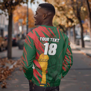 Custom Senegal Champions Football Sweatshirt Lions of Teranga Rise Again