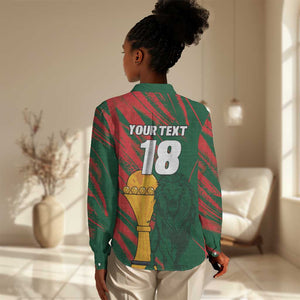 Custom Senegal Champions Football Women Casual Shirt Lions of Teranga Rise Again